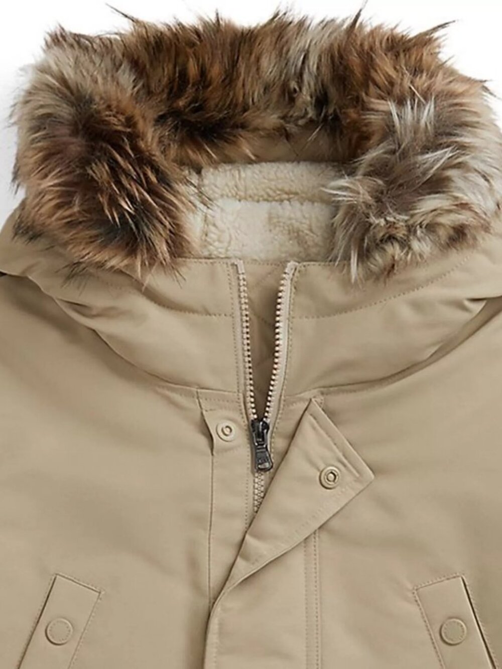Polo Ralph Lauren Big Boys' Faux-Fur-Trim Down Parka Size X Large XL - Picture 2 of 16